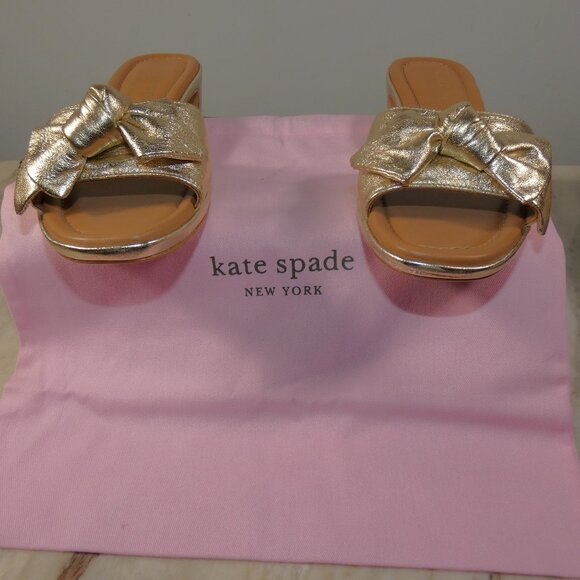 Kate Spade New York Lilah Sandals Pale Gold 8.5 B (M) - Picture 6 of 9
